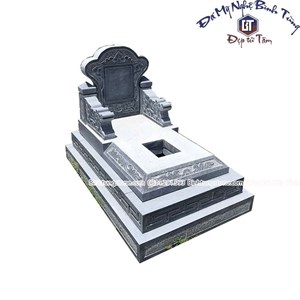 Mộ bành đá xanh đen 11