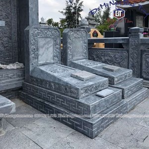 Mộ bành đá xanh đen 13