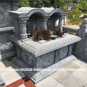 Mộ mái vòm đá xanh đen 04