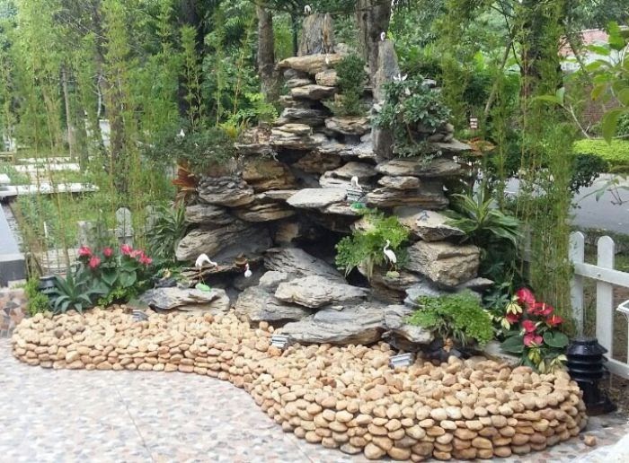 đá sỏi lát sân vườn